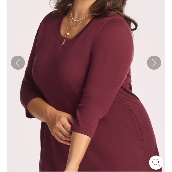 WoolX Rissa A-Line Long Sleeve Dress 1X - Picture 4 of 12